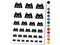 Peeking Black Cat Temporary Tattoo Water Resistant Fake Body Art Set Collection